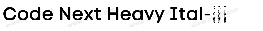 Code Next Heavy Ital字体转换